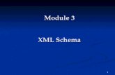 1 Module 3 XML Schema. 2 Recapitulation (Module 2) XML as inheriting from the Web history XML as inheriting from the Web history SGML, HTML, XHTML, XML.