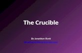 The Crucible By Jonathan Ronk jonathan@theronkfamily.com.