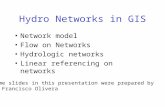 Hydro Networks in GIS Network model Flow on Networks Hydrologic networks Linear referencing on networks Some slides in this presentation were prepared.