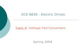 Topic 6: Voltage-Fed Converters Spring 2004 ECE 8830 - Electric Drives.