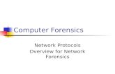 Computer Forensics Network Protocols Overview for Network Forensics.