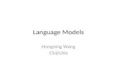 Language Models Hongning Wang CS@UVa. Notion of Relevance Relevance  (Rep(q), Rep(d)) Similarity P(r=1|q,d) r  {0,1} Probability of Relevance P(d
