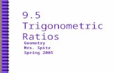 9.5 Trigonometric Ratios Geometry Mrs. Spitz Spring 2005.