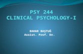 BAHAR BAŞTUĞ Assist. Prof. Dr.. Lecture Preview Clinical Neuropsychology Geropsychology Forensic Psychology.