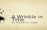 A Wrinkle in Time By: Madeleine L’engle. A Wrinkle in Time *This is a fiction book. *I recommend this book A Wrinkle in Time. It is a story about friend.