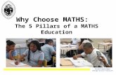 Exsisto-Praesto-Vigeo Emerge-Excel-Flourish Why Choose MATHS: The 5 Pillars of a MATHS Education.