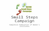 Small Steps Campaign Hampshire Federation of Women's Institutes.
