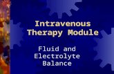 Intravenous Therapy Module Fluid and Electrolyte Balance.