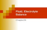 Fluid, Electrolyte Balance Chapter26. Body Fluids & Fluid Compartments Figure 26.1 Approximately 60% of body weight is H 2 O. Fluid Compartments  Intracellular.