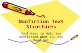 Nonfiction Text Structures Cool Ways to Help You Understand What You are Reading!
