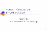 1 Human Computer Interaction Week 11 E-Commerce Site Design.