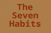 HABITS –Knowledge –Skill –Desire CHARACTER PARADIGMS –Paradigms of Self –Paradigms of Others –Paradigm Shifts Often caused by crisis Experience most.