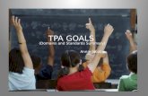 T TPA TPA GOALS Annie Jacobs (Domains and Standards Summary)