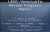 LAGO-Venezuela Mérida Progress Report A. Melfo, M. Rosales Dept de Física, Universidad de Los Andes Mérida R. Chacón, V. Hamar L.A. Núñez, J. Prada, C.