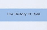 The History of DNA. Early Work Friedrich Miescher, 1869, first isolates a substance from the nucleus of cells that he calls “nuclein.” His student, Richard.