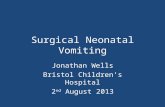 Surgical Neonatal Vomiting Jonathan Wells Bristol Children’s Hospital 2 nd August 2013.