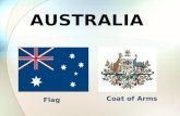AUSTRALIA Flag Coat of Arms. Basic information Capital Canberra Largest city Sydney National Language English Demonym Aussie Government Federal parliamentary.
