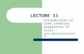 LECTURE 11 Introduction to some chemical properties of soils : Factors affecting plant growth (3)