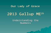 2013 Gallup ME 25 Understanding the Numbers Our Lady of Grace.