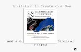 And a Guide to Exploring Biblical Hebrew Invitation to Create Your Own Root Reflection.