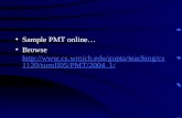 Sample PMT online… Browse  1120/sumII05/PMT/2004_1/  1120/sumII05/PMT/2004_1