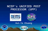 NCEP’s UNIFIED POST PROCESSOR (UPP) Hui-Ya Chuang 1.
