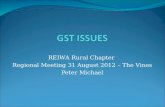 REIWA Rural Chapter Regional Meeting 31 August 2012 – The Vines Peter Michael.