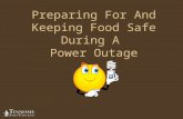 Preparing For And Keeping Food Safe During A Power Outage.