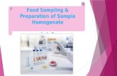 Food Sampling & Preparation of Sample Homogenate Lab 2.