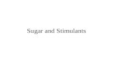 Sugar and Stimulants. Outline and Readings Sugar Coffee Tea Chocolate p. 55 sugar Chap 16.