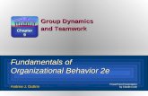 Group Dynamics and Teamwork Fundamentals of Organizational Behavior 2e Andrew J. DuBrin PowerPoint Presentation by Charlie Cook Chapter 9.