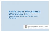 Rediscover Macedonia Workshop I & II Evangelical Lutheran Church in America.
