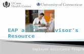 Employee Assistance Program.  Demonstrates employer concern for employees  Reduces obstacles which prevent people from getting help and encourages early.