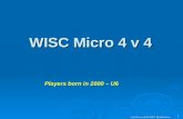 1 Gord Arrowsmith WISC Head Referee WISC Micro 4 v 4 Players born in 2000 – U6.