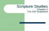 Scripture Studies Chapter 2 The Old Testament. The Old Testament Read: Matthew 5:17-48 Romans 3:1-4:12.
