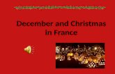 December and Christmas in France. From the beginning of december - Various illuminations in streets, houses and stores - Christmas decorations in houses.