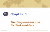 The Corporation and Its Stakeholders Chapter 1 McGraw-Hill/Irwin Copyright © 2008 The McGraw-Hill Companies, All Rights Reserved.