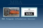 MBA Program Information Session. The ODU MBA – Our Students  Where 2011-12 admits went to school APPALACHIAN STATE UNIVERSITY BLACK HILLS STATE UNIVERSITY.