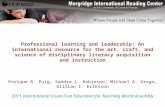 Professional learning and leadership: An international resource for the art, craft, and science of disciplinary literacy acquisition and instruction Enrique.