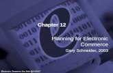 Chapter 12 Planning for Electronic Commerce Gary Schneider, 2003.