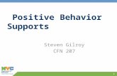 1 Positive Behavior Supports Steven Gilroy CFN 207.