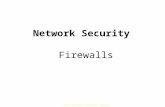 IUT– Network Security Course 1 Network Security Firewalls.