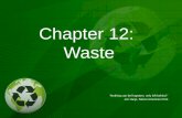 Chapter 12: Waste “Nothing can be forgotten, only left behind.” Jon Harjo, Native American Poet.