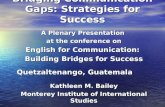 Bridging Communication Gaps: Strategies for Success A Plenary Presentation at the conference on English for Communication: Building Bridges for Success.