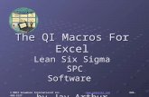 © MMIX KnowWare International Inc.  888-468-1537 The QI Macros For Excel Lean Six Sigma SPC Software by Jay Arthur.