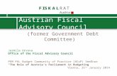 (former Government Debt Committee) Austrian Fiscal Advisory Council Federal Law on the Establishment of the Fiscal Advisory Council Federal Law Gazette.