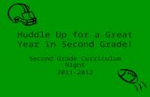 Huddle Up for a Great Year in Second Grade! Second Grade Curriculum Night 2011-2012.
