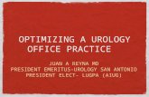 OPTIMIZING A UROLOGY OFFICE PRACTICE JUAN A REYNA MD PRESIDENT EMERITUS-UROLOGY SAN ANTONIO PRESIDENT ELECT- LUGPA (AIUG)