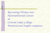 Recruiting Women into Nontraditional Careers at Central Lakes College Brainerd and Staples campuses.