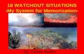 18 WATCHOUT SITUATIONS -My System for Memorization- by Dylan Rader.